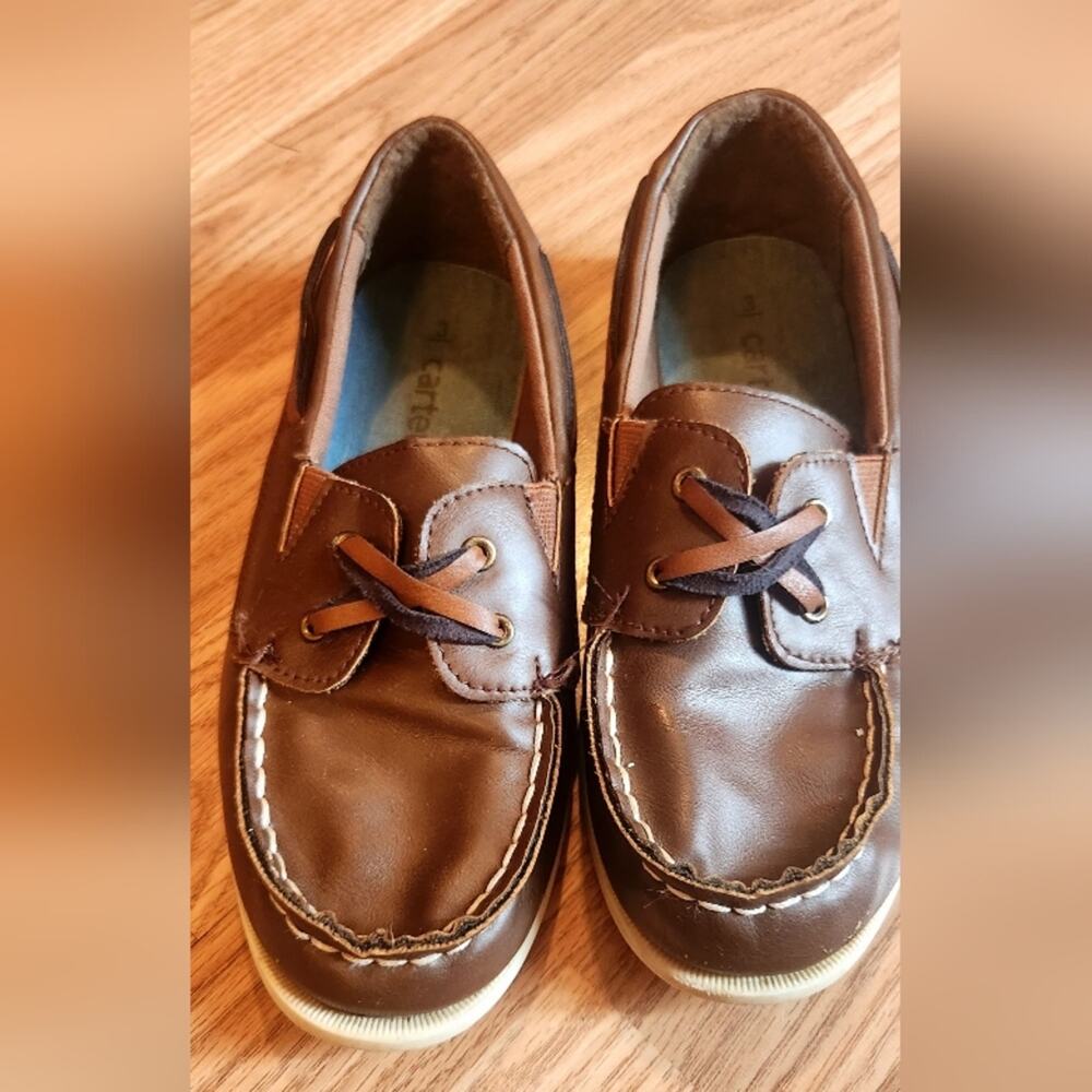Carter's Faux Leather Boat Shoes
